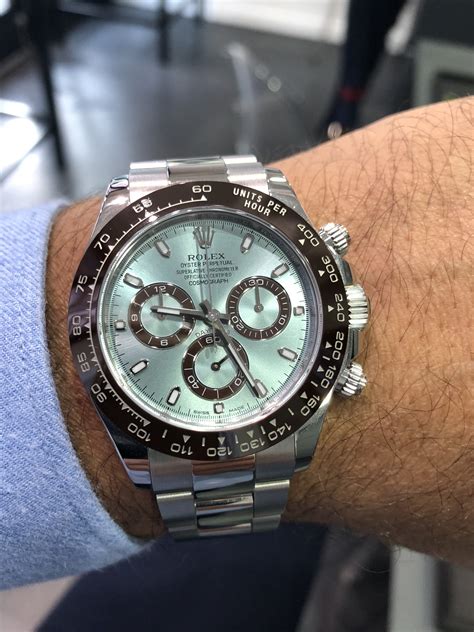 rolex cosmograph daytona ice blue dial platinum watch price|rolex ice blue daytona price.